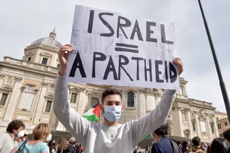 People participate in the demonstration