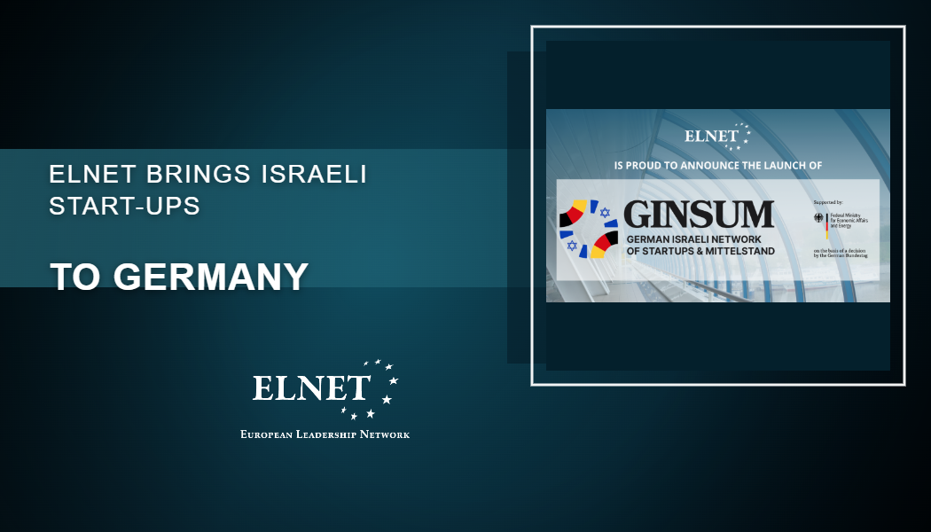 ELNET brings Israeli start-ups to Germany, with the support of the German government