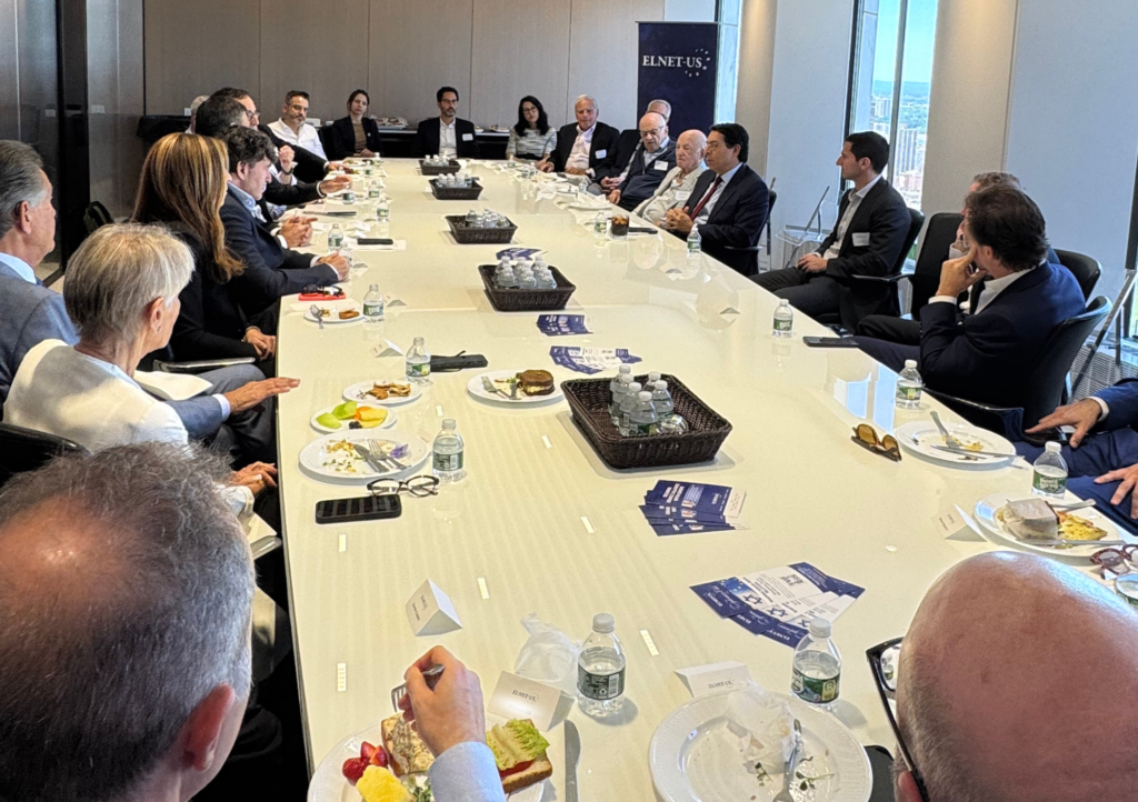 ELNET-US roundtable discussion with guests seated around a conference table